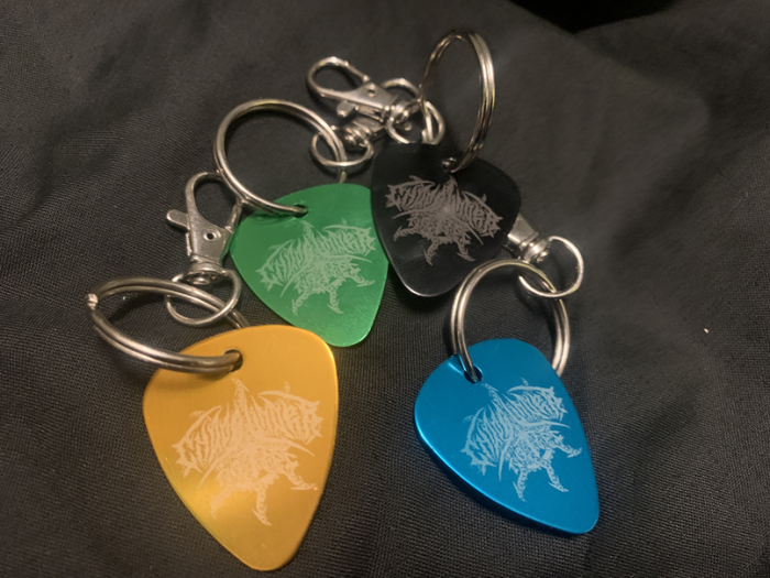 Metal Chaos Under No Ties Pic Key Ring - Image 5