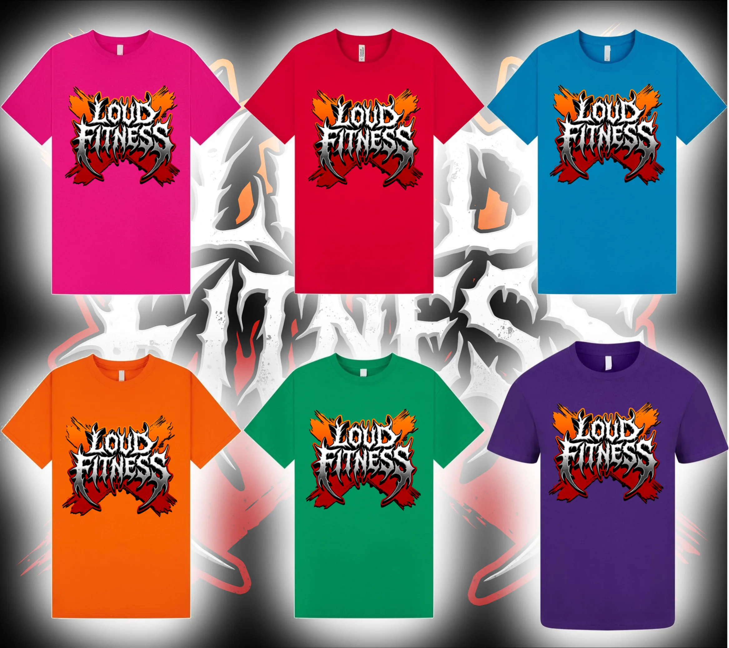 Loud Fitness coloured Tee